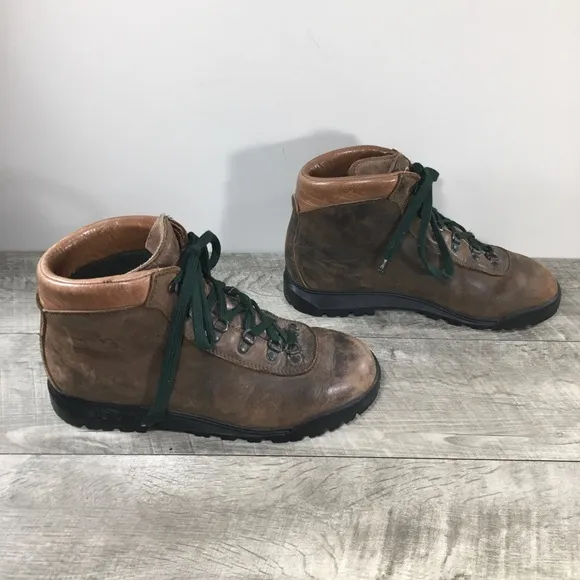 EMS Made in Italy Women’s Hiking Hiker Brown Leather Backpacking Boots Size 10