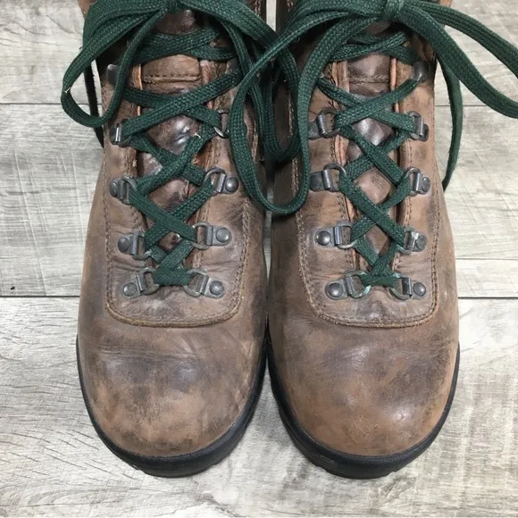 EMS Made in Italy Women’s Hiking Hiker Brown Leather Backpacking Boots Size 10