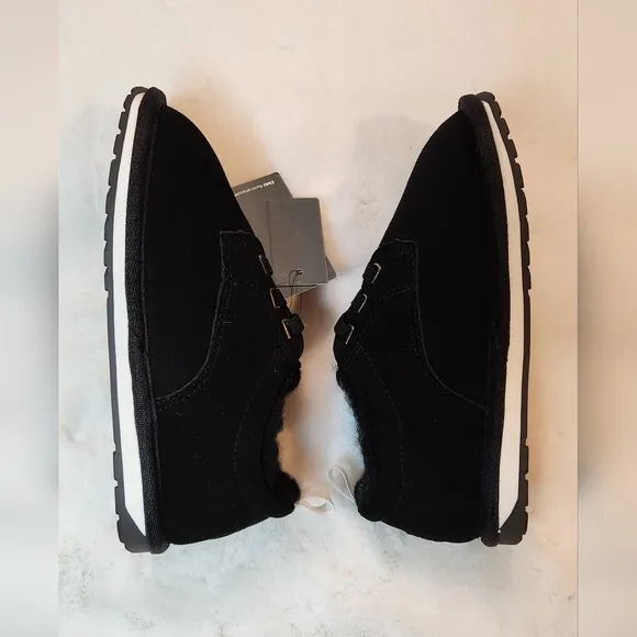 Emu Australia Kenner Black Suede Merino Wool Lined Shoes Size Kids 13 New in Box