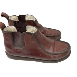 EMU Australia Unisex MT Panorama Brown Leather Sheepskin Boots Size M11/W12
