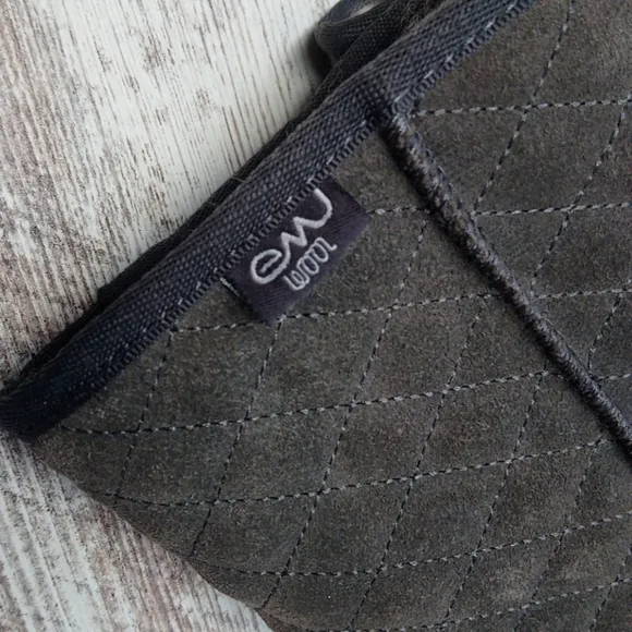Emu Wool Tall Gray Cozy Patterned Winter Boots