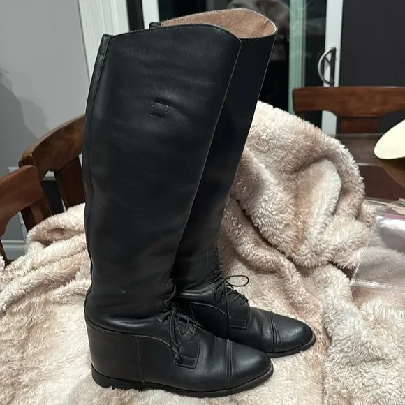 Equestrian Riding boots. Authentic leather, size 8.5