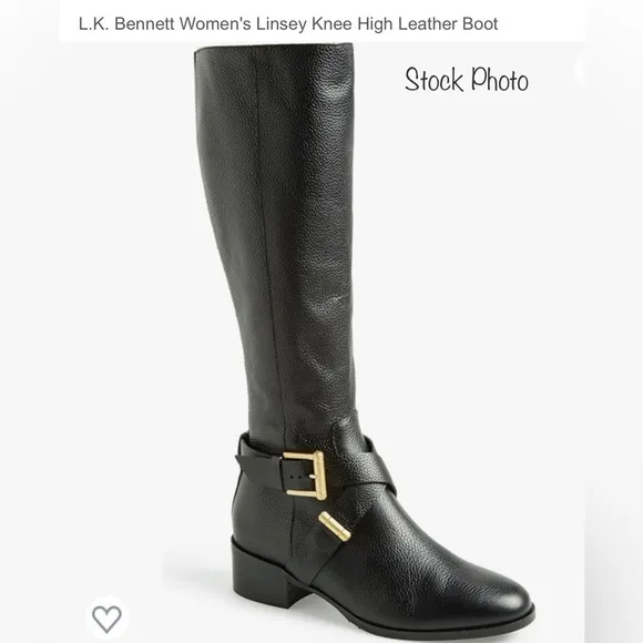 EUC L.K. Bennet of London “Linsey” Riding Boot with Rosamumd Hardware Sz 37/6.5