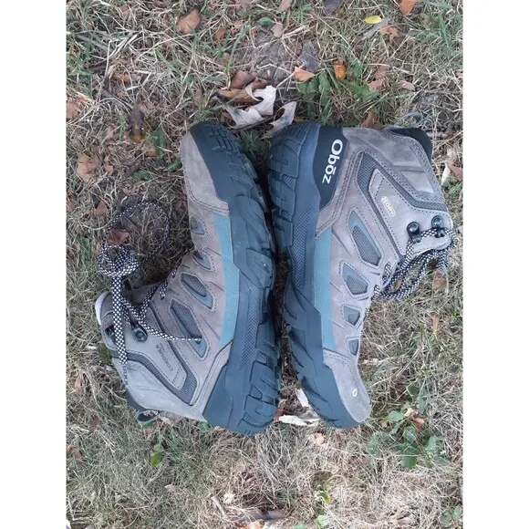 EUC Oboz Hiking Boots Sawtooth X Mid Waterproof Women’s 9.5W Gray Cushion