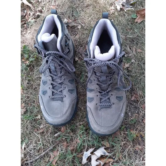 EUC Oboz Hiking Boots Sawtooth X Mid Waterproof Women’s 9.5W Gray Cushion