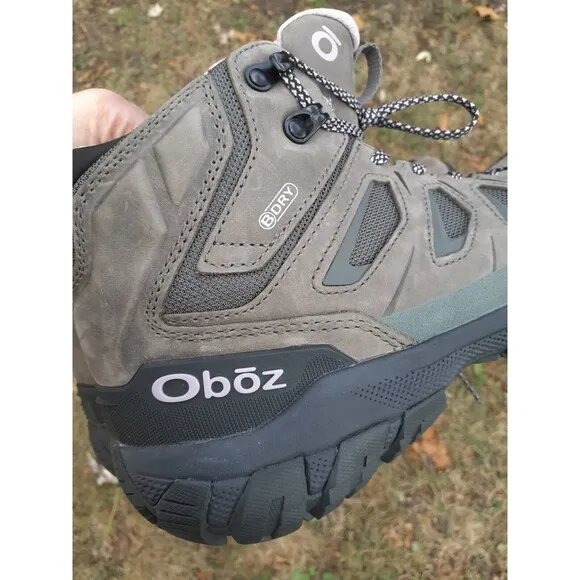 EUC Oboz Hiking Boots Sawtooth X Mid Waterproof Women’s 9.5W Gray Cushion