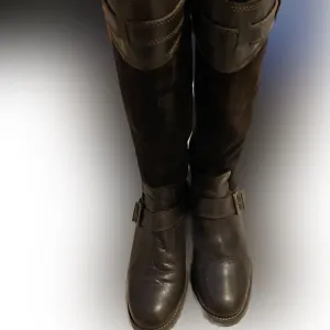Fabianelli Brown Italian Leather Knee High Boots s 🥾Winter shoe Sale👢