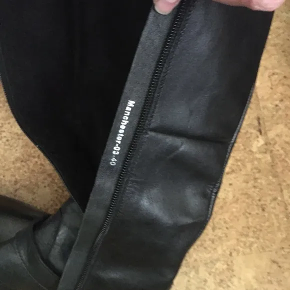 Fabrizio Monti Italian Black Boots Sz 40