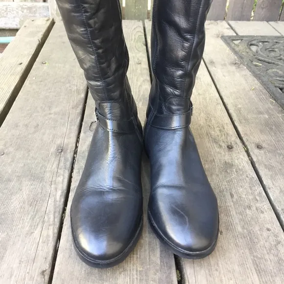 Fabrizio Monti Italian Black Boots Sz 40