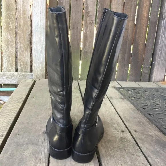 Fabrizio Monti Italian Black Boots Sz 40