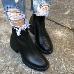 Fall and winter boots on fleece inside