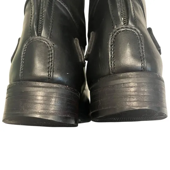 Febo Black Leather Riding Boots.