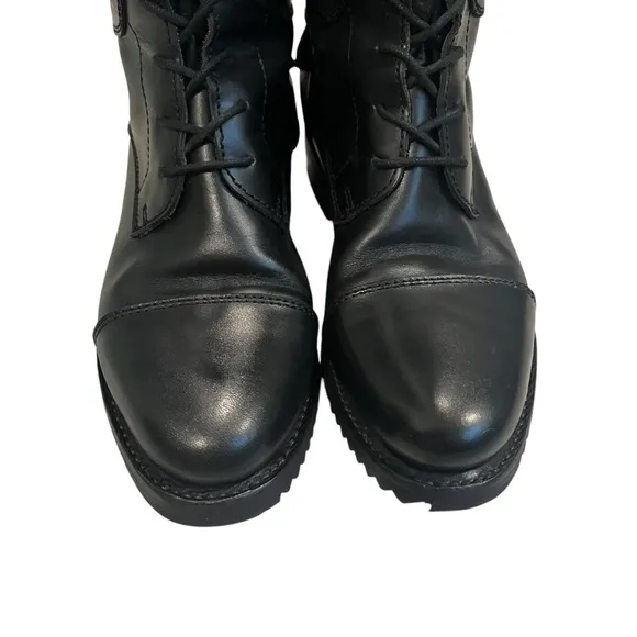 Febo Black Leather Riding Boots.
