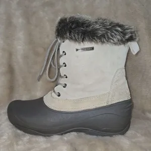 FIELD &amp; STREAM WOMEN'S PAC WHITE LEATHER WINTER BOOTS, SIZE 10 - NEW