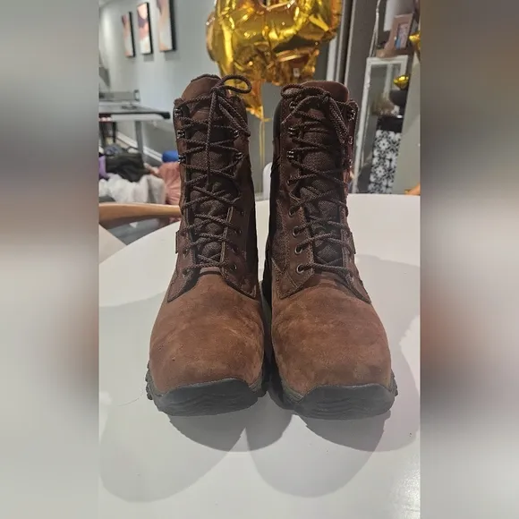 FIELD &amp; STREAM Woodsman 800g Insulated Waterproof Hunting Boots in brown.Size 10