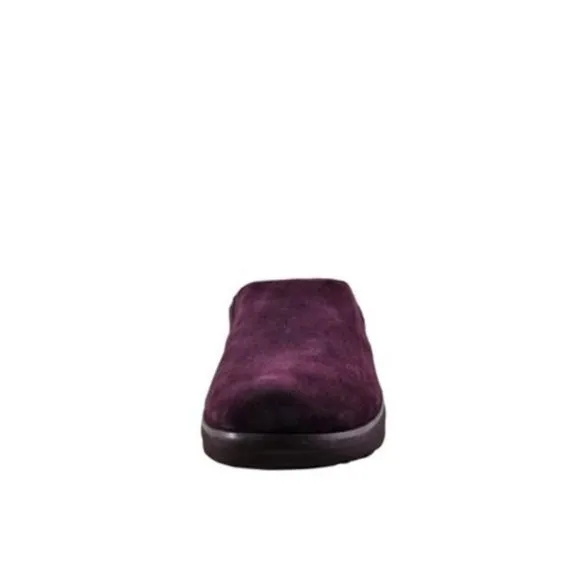 Fitflop Loaff Suede Clog Women's Shoes Maroon Sz 7