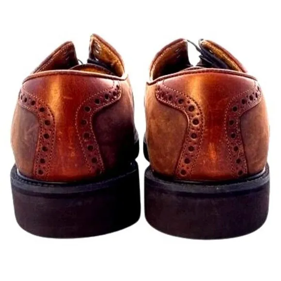Florsheim Comfortech Vibram Gumlite Wingtip Oxford Tan and Brown Leather