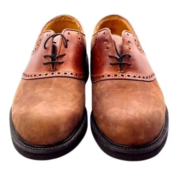 Florsheim Comfortech Vibram Gumlite Wingtip Oxford Tan and Brown Leather