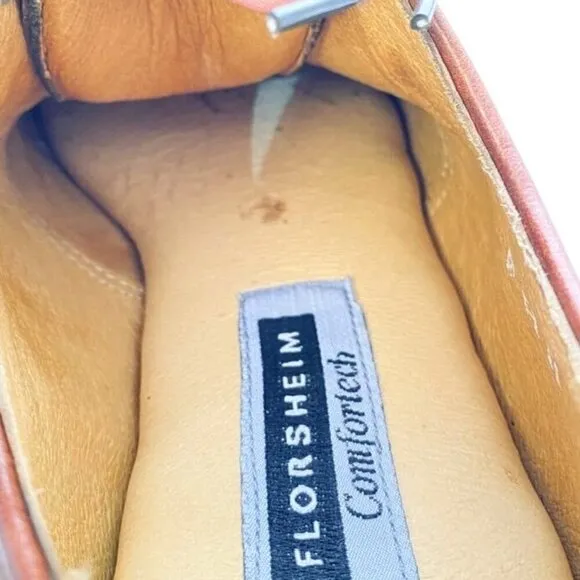 Florsheim Comfortech Vibram Gumlite Wingtip Oxford Tan and Brown Leather