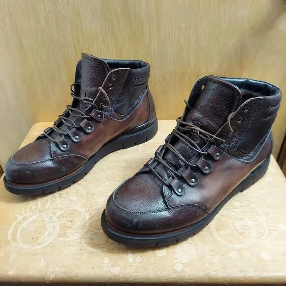 Franceschetti Italy Barneys New York Men's US 10 Brown Leather Ankle Boots *EUC*