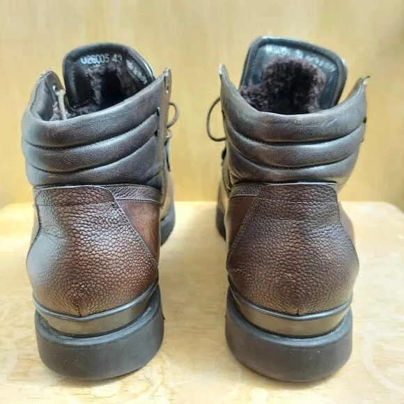 Franceschetti Italy Barneys New York Men's US 10 Brown Leather Ankle Boots *EUC*