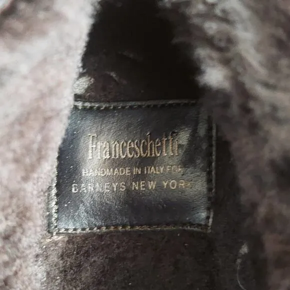 Franceschetti Italy Barneys New York Men's US 10 Brown Leather Ankle Boots *EUC*