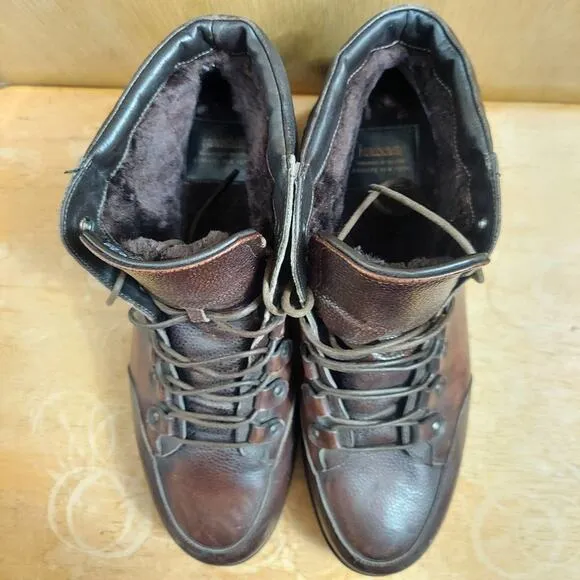 Franceschetti Italy Barneys New York Men's US 10 Brown Leather Ankle Boots *EUC*