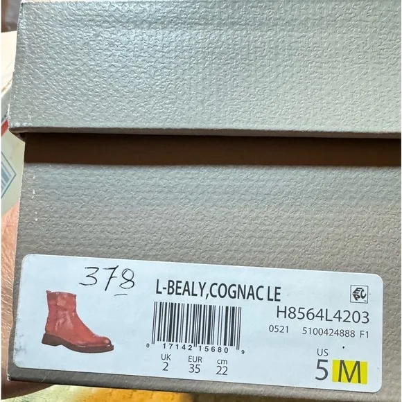 Franco Sarto Bealy Leather Ankle Boots sz 5 M