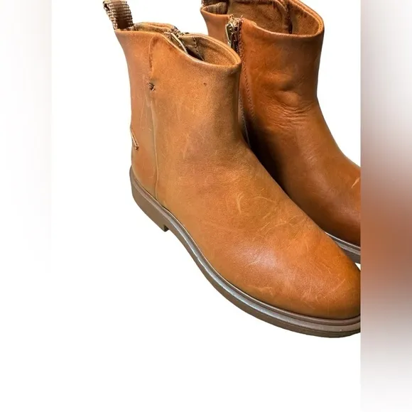Franco Sarto Bealy Leather Ankle Boots sz 5 M