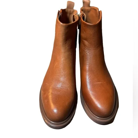 Franco Sarto Bealy Leather Ankle Boots sz 5 M