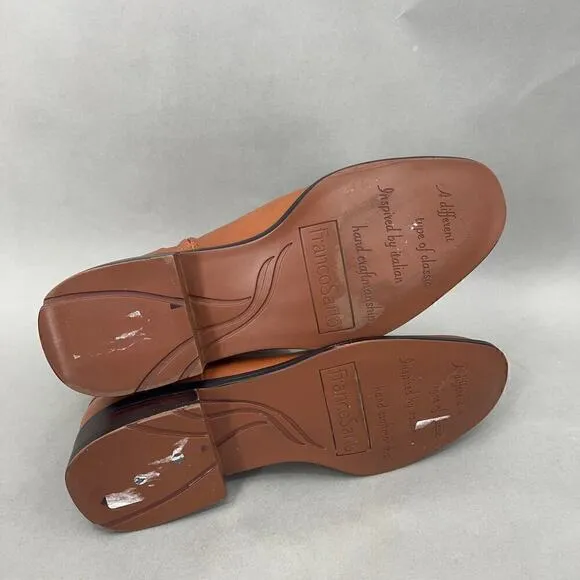 Franco Sarto Leather Boots Womens 9 Classic Equestrian First Lady Parisian Chic