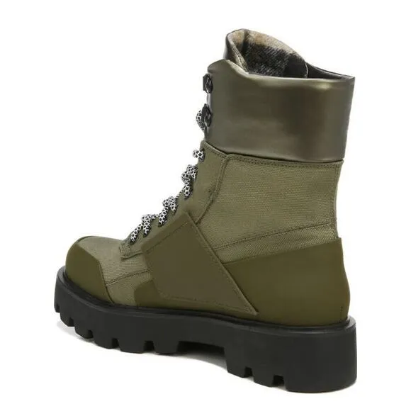 Franco Sarto Women Khaki Balin Outdoors Lace-up Ankle Hiking Boots Size 8.5M