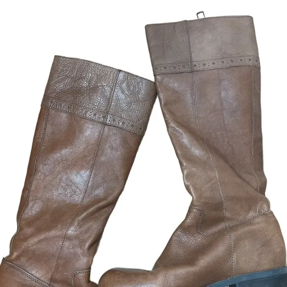 Franco Sarto Zip-Up Leather Boots