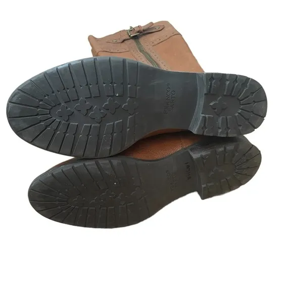 Franco Sarto Zip-Up Leather Boots