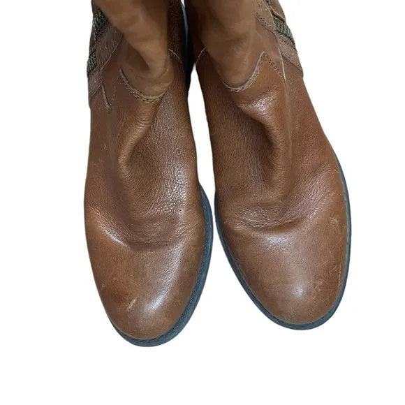Franco Sarto Zip-Up Leather Boots