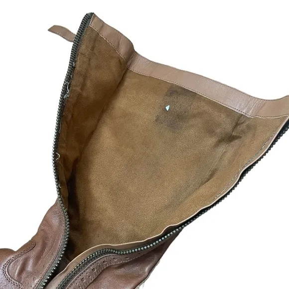 Franco Sarto Zip-Up Leather Boots