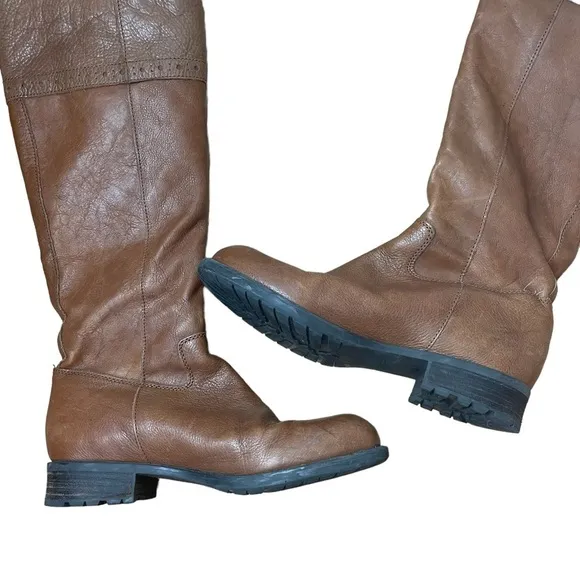 Franco Sarto Zip-Up Leather Boots