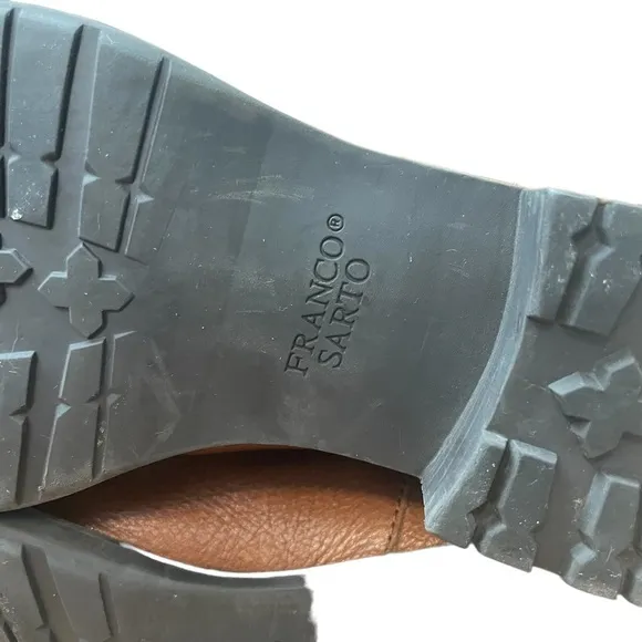 Franco Sarto Zip-Up Leather Boots