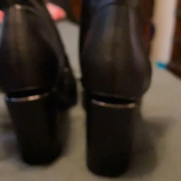 Franco Sarto black leather boots