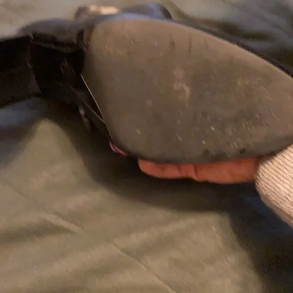 Franco Sarto black leather boots
