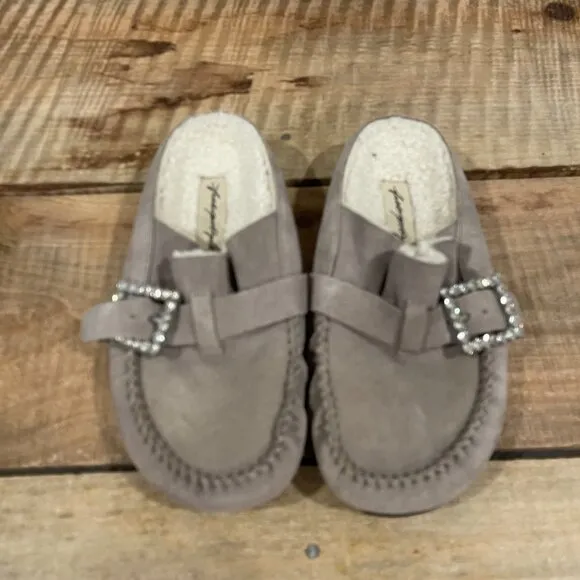 Free People After Riding Mules Stone Grey NWOT Women’s Size 7