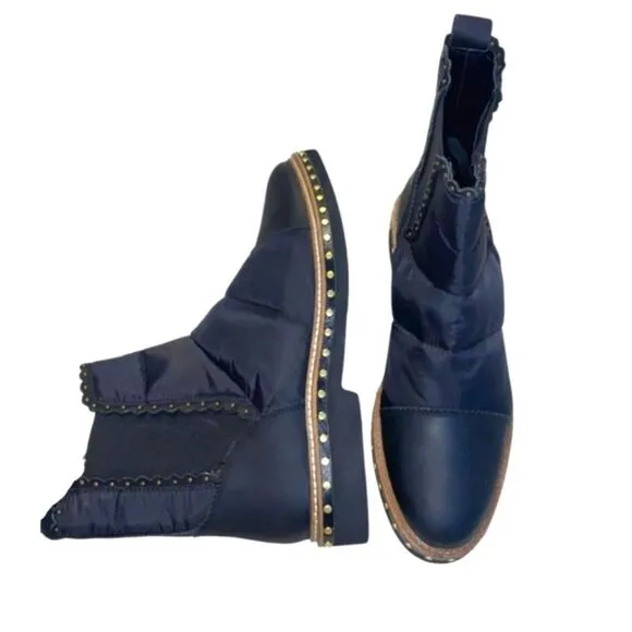 FREE PEOPLE ATLAS PUFFER CHELSEA WINTER ANKLE BOOTS NEW IN BOX SIZE 9