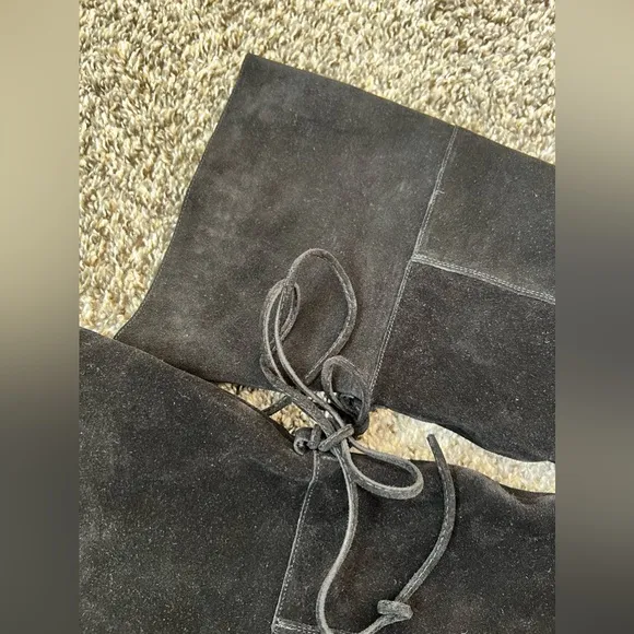 Free People Black Suede NWOT Echo Platform Over‎ The Knee Boot Size 9.5