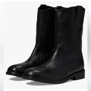 Free People Easton Equestrian Ankle Boot in Black