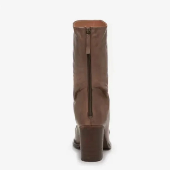 Free People Elle Boot Sz 41 NWT $198 Brown Leather Women's Boots