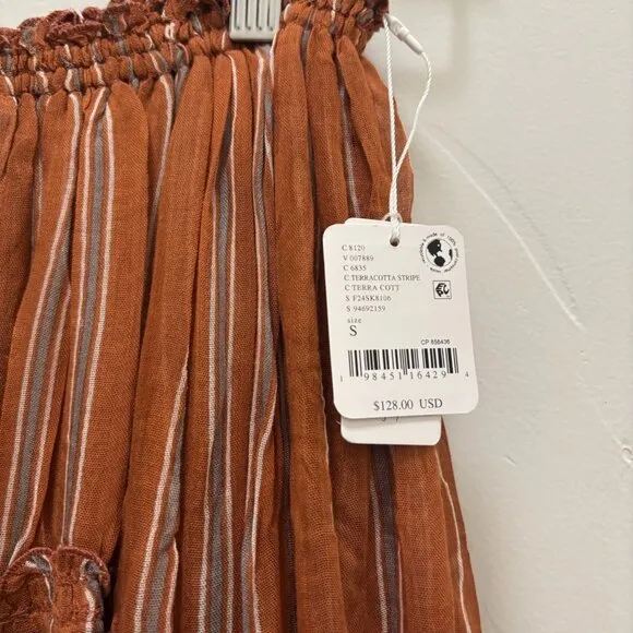 Free People FP One Ember Printed Midi Skirt NWT *