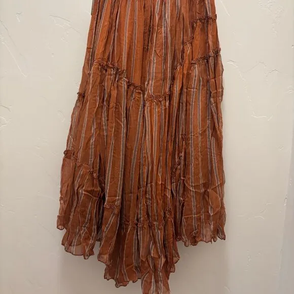 Free People FP One Ember Printed Midi Skirt NWT *