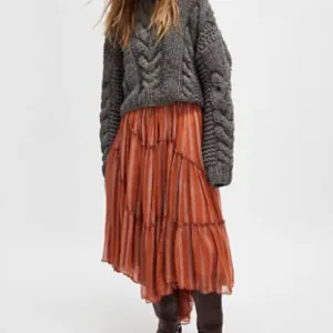 Free People FP One Ember Printed Midi Skirt NWT *