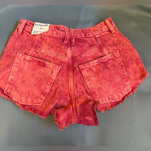 Free People Mixed Emotions Hi Lo Shorts 25 NWOT