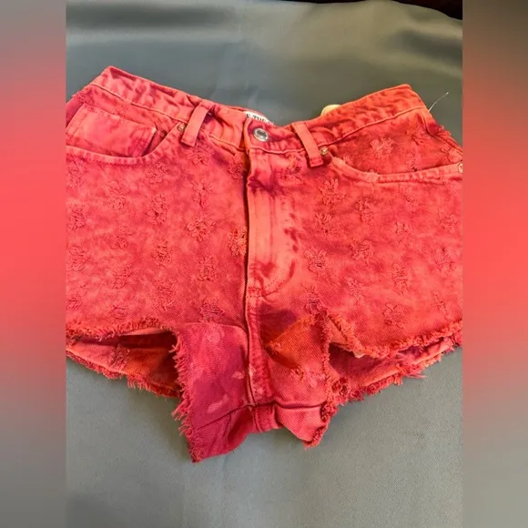 Free People Mixed Emotions Hi Lo Shorts 25 NWOT